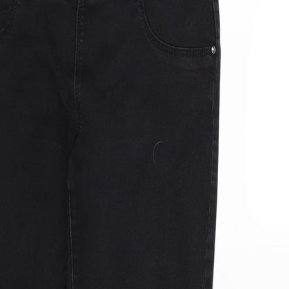 Womens UK Size 8 Papaya Regular Fit Jegging Black Jeans