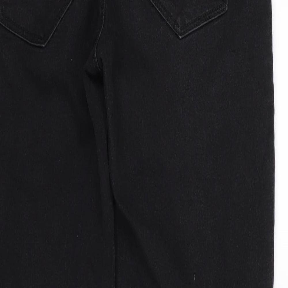 Womens UK Size 8 Papaya Regular Fit Jegging Black Jeans