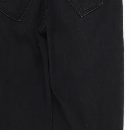Womens UK Size 8 Papaya Regular Fit Jegging Black Jeans