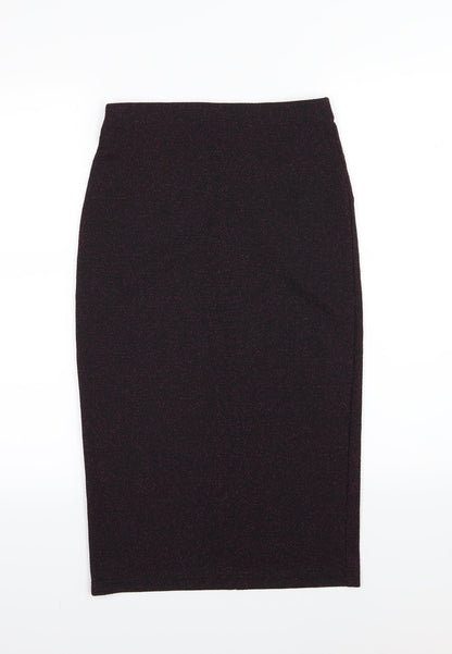 Dorothy Perkins Womens Purple   Straight & Pencil Skirt Size 6
