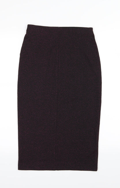 Dorothy Perkins Womens Purple   Straight & Pencil Skirt Size 6