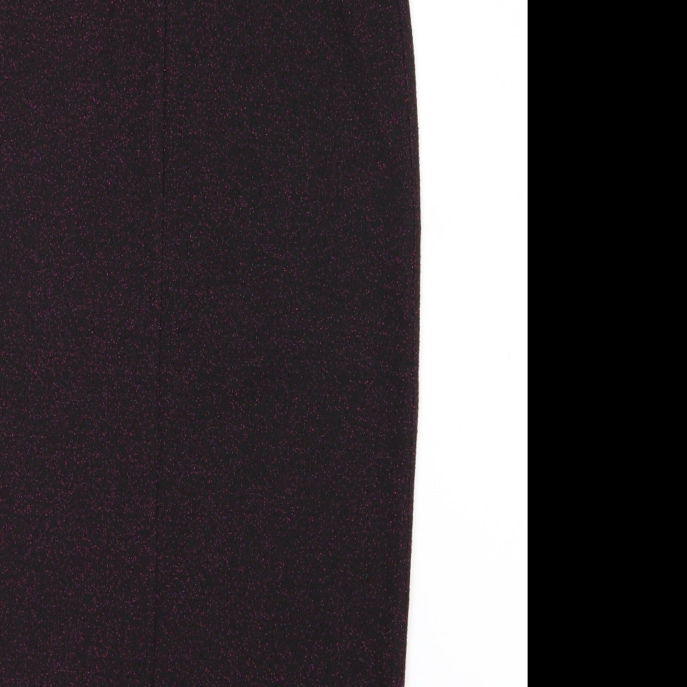 Dorothy Perkins Womens Purple   Straight & Pencil Skirt Size 6