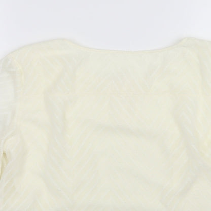 Womens UK Size 12 Damart Ivory Basic Blouse
