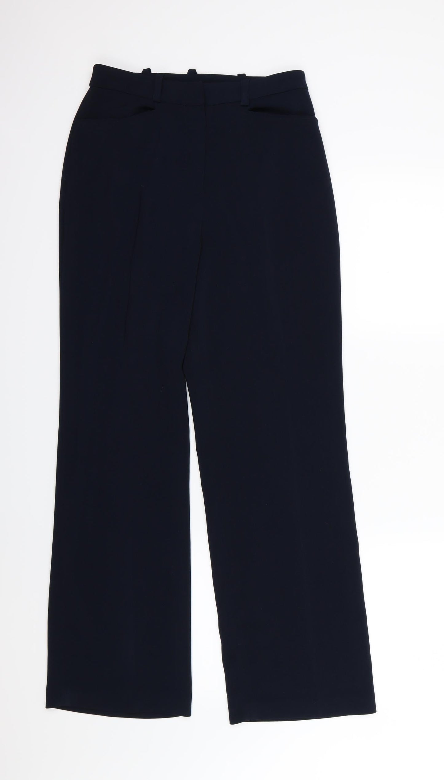 AMARANTO Womens Blue  Rayon Trousers  Size 10 L29 in