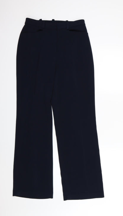 AMARANTO Womens Blue  Rayon Trousers  Size 10 L29 in