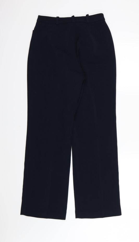 AMARANTO Womens Blue  Rayon Trousers  Size 10 L29 in