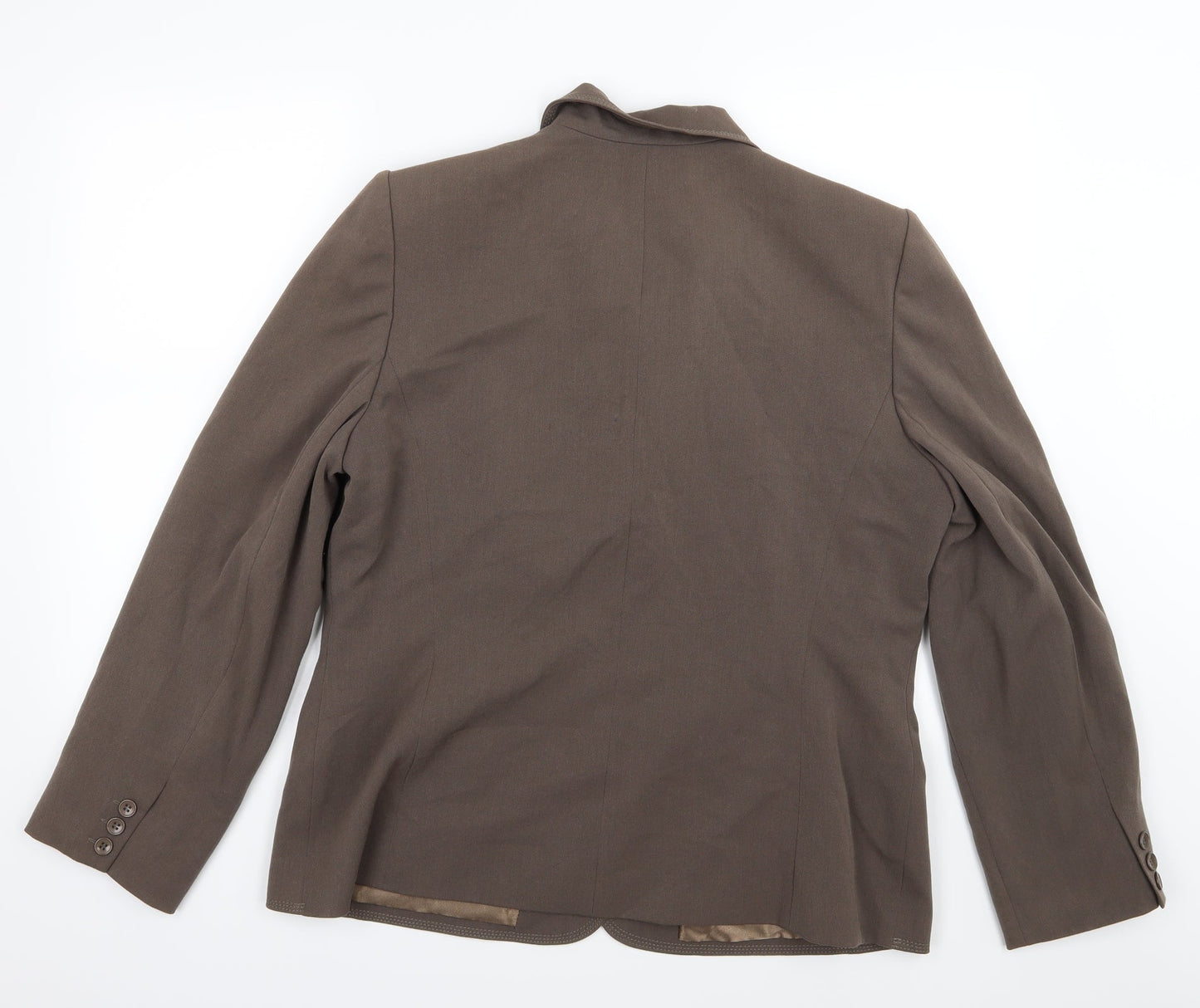 BHS Womens Brown  Rayon Jacket Suit Jacket Size 18