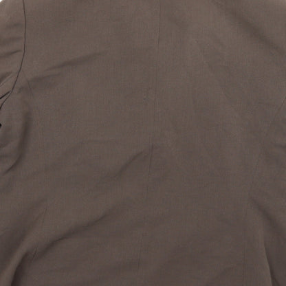 BHS Womens Brown  Rayon Jacket Suit Jacket Size 18