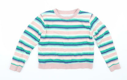 Gymboree Girls Pink Striped  Pullover Jumper Size 10 Years