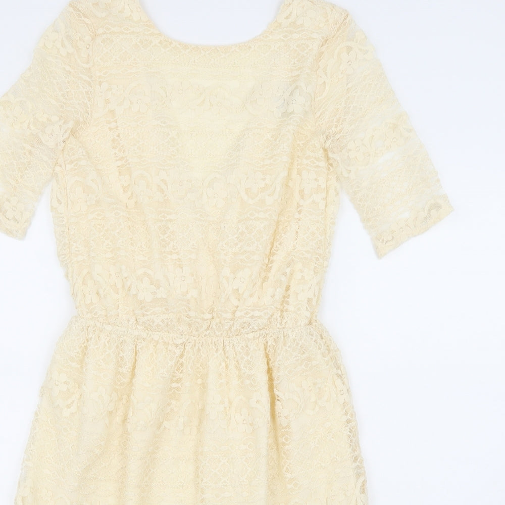 ASOS Womens Beige   A-Line  Size 8