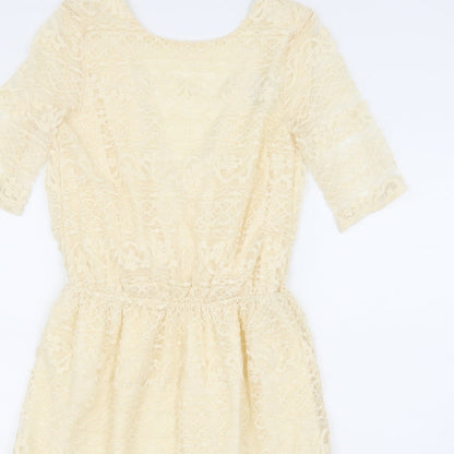 ASOS Womens Beige   A-Line  Size 8