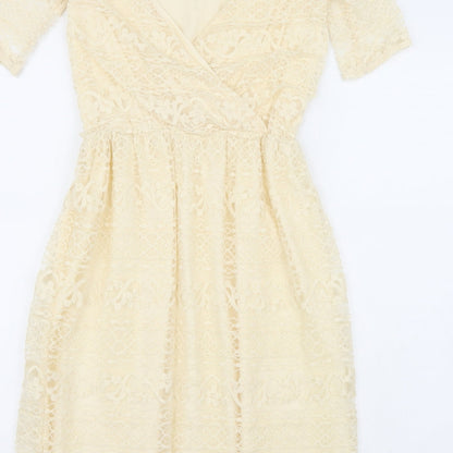 ASOS Womens Beige   A-Line  Size 8