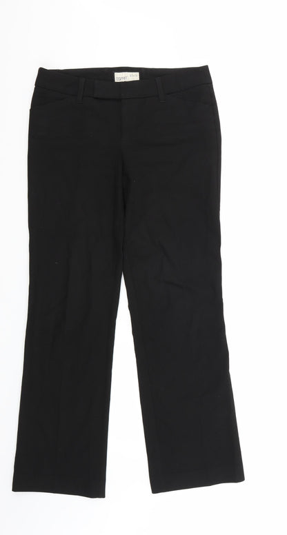 Espirit Womens Black  Rayon Trousers  Size 10 L30 in