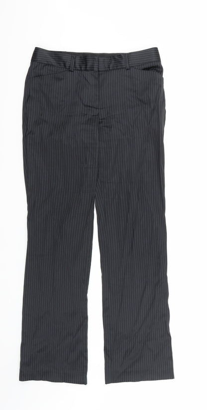 Womens UK Size 8 MNG Regular Fit  Black Trousers