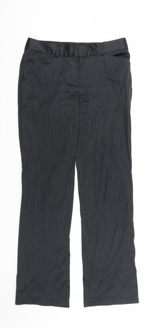 MNG  Womens Black   Trousers  Size 8 L31 in