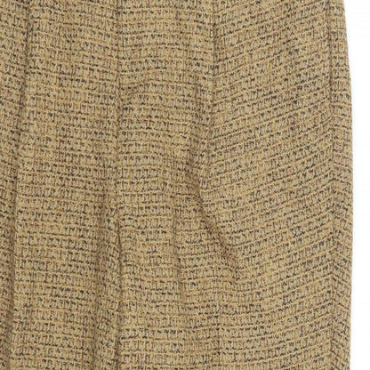 Womens UK Size 32 ASOS Regular Fit Cropped Brown Trousers
