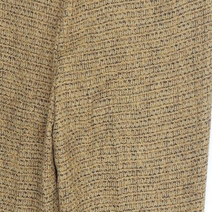 Womens UK Size 32 ASOS Regular Fit Cropped Brown Trousers