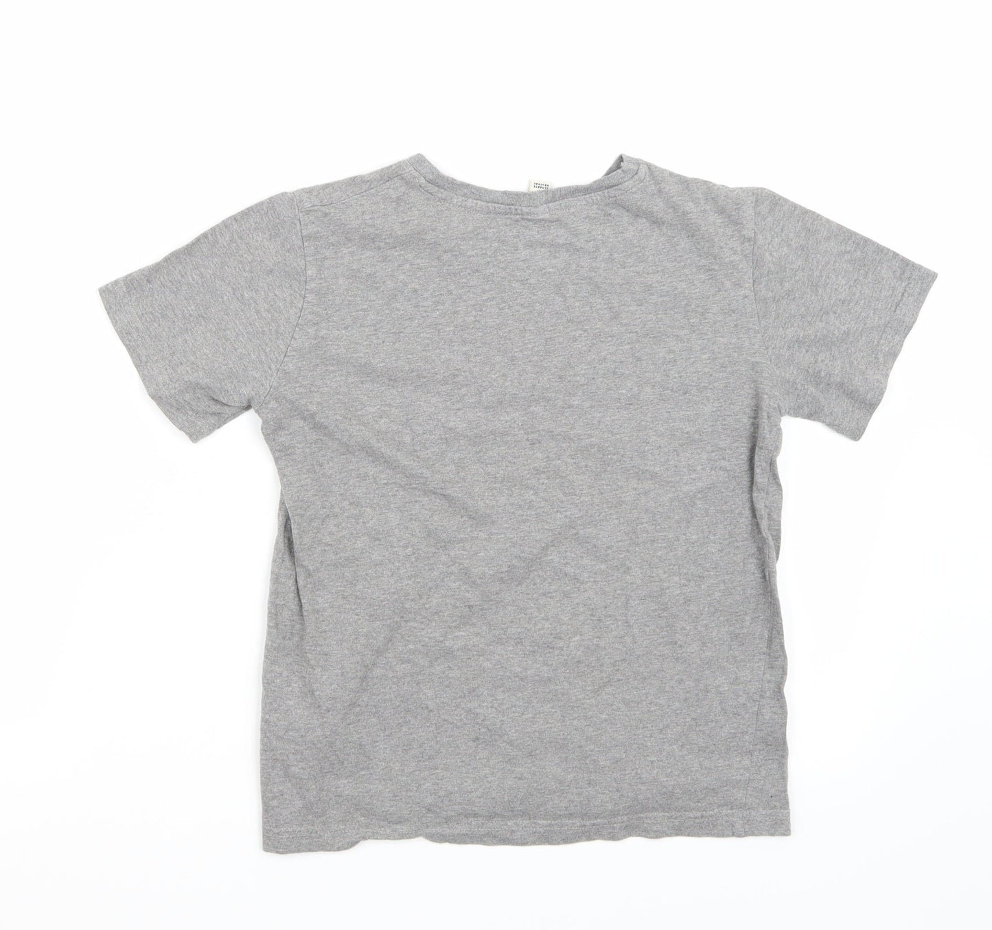 Earth Positive Girls Grey   Basic T-Shirt Size 9-10 Years