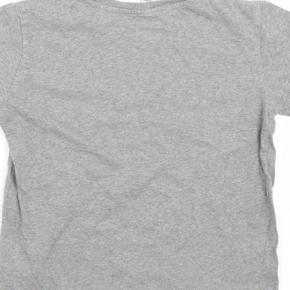 Earth Positive Girls Grey   Basic T-Shirt Size 9-10 Years