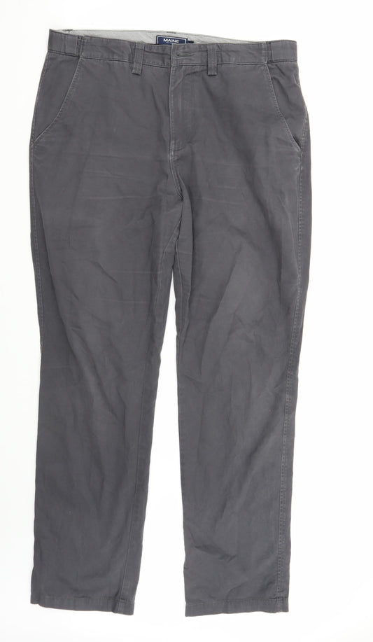 Maine Womens Grey   Trousers  Size 36 L32 in