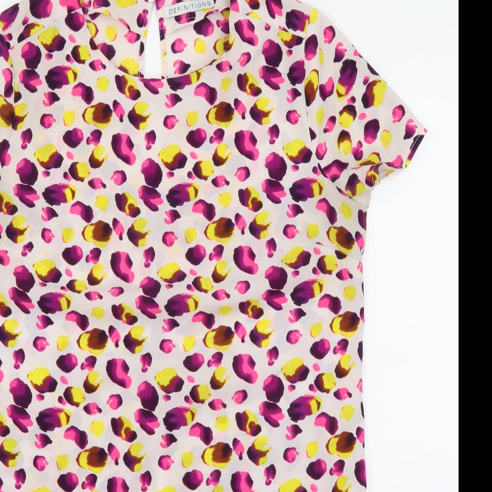 Definitions Womens Purple   Basic Blouse Size 12