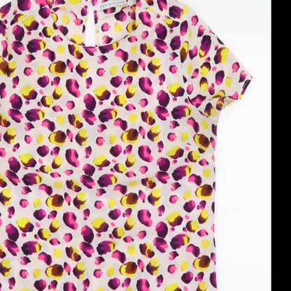 Definitions Womens Purple   Basic Blouse Size 12