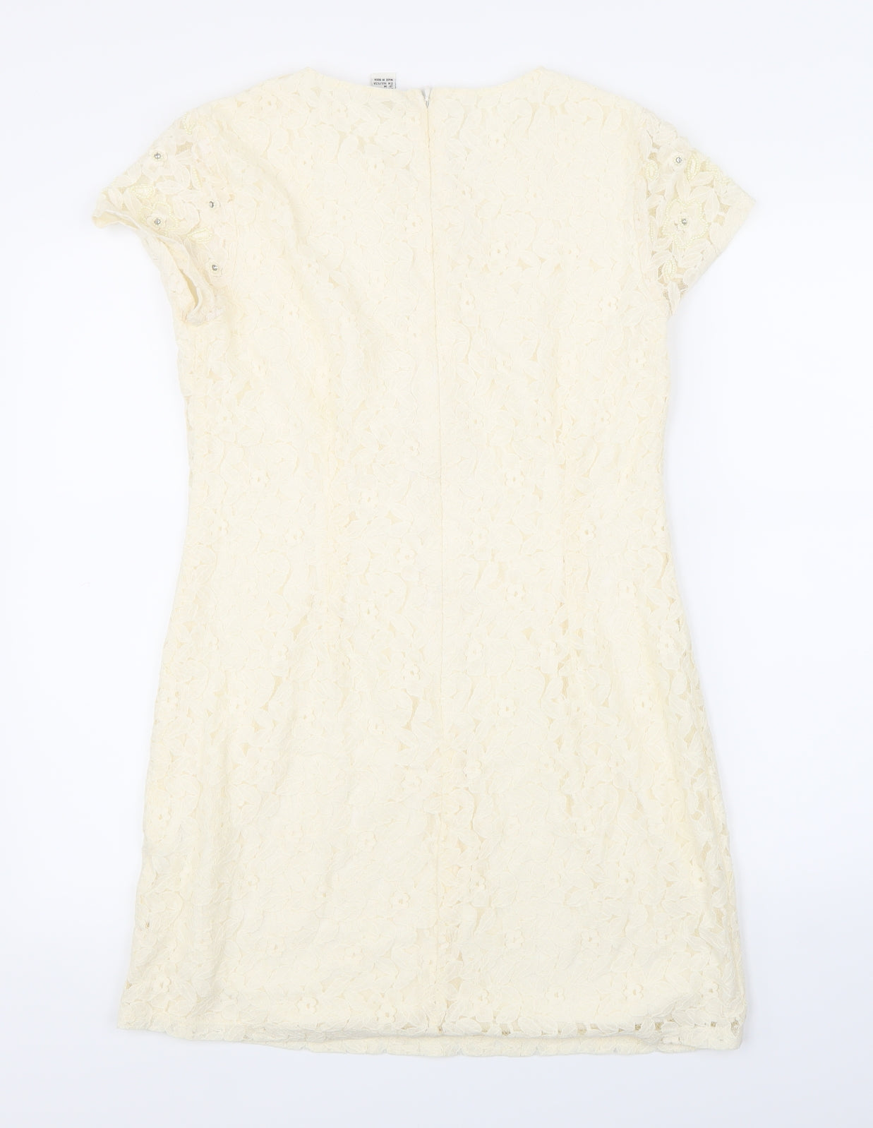 FOREVER 21 Womens Beige  Lace A-Line  Size M