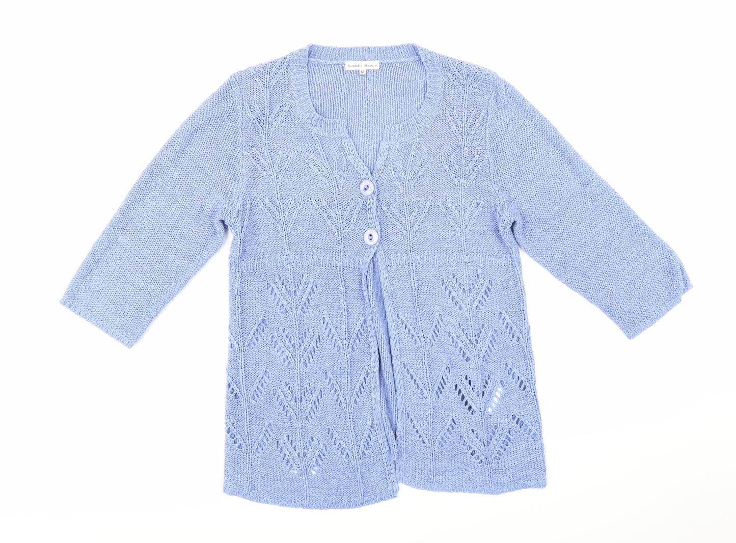 Donatella Maurizio Womens Purple  Knit Cardigan Jumper Size M
