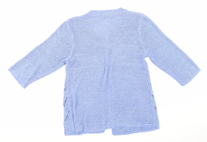 Donatella Maurizio Womens Purple  Knit Cardigan Jumper Size M