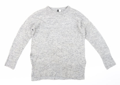 H&M Womens Grey  Knit Pullover Jumper Size S