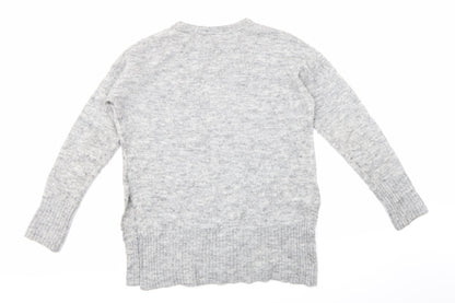 H&M Womens Grey  Knit Pullover Jumper Size S