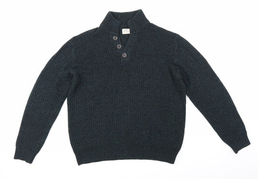 ACW85 Mens Blue  Knit Pullover Jumper Size M