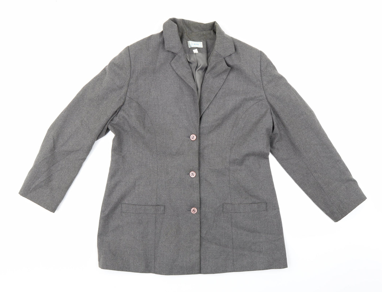 Slimtru Womens Grey   Jacket Blazer Size 14