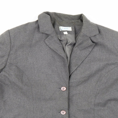 Slimtru Womens Grey   Jacket Blazer Size 14