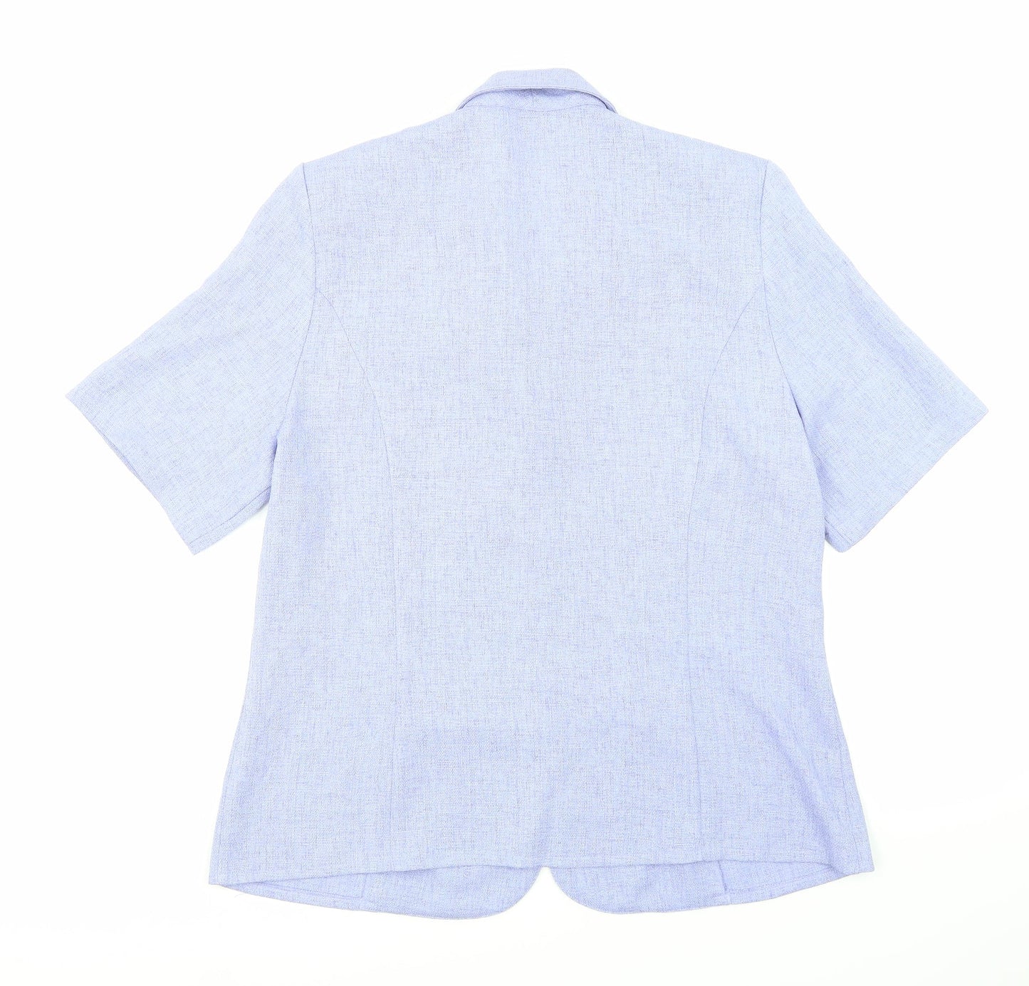 Classics Womens Purple   Basic Button-Up Size 14