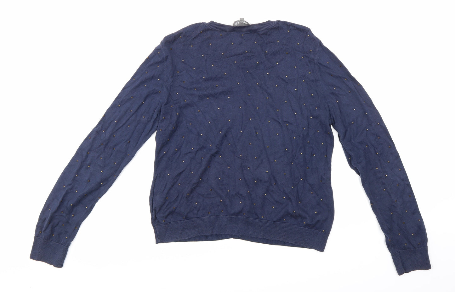 Limited Womens Blue  Knit Cardigan Jumper Size 14
