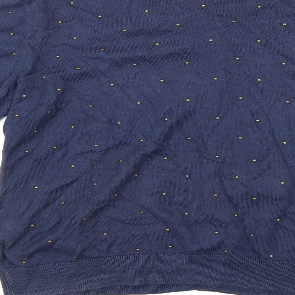 Limited Womens Blue  Knit Cardigan Jumper Size 14