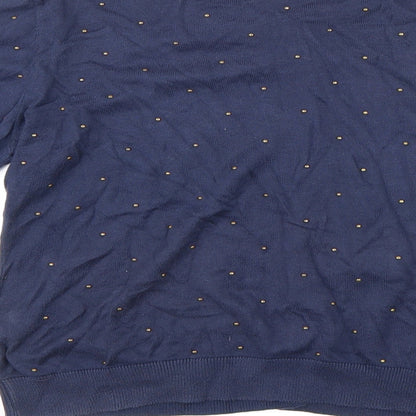 Limited Womens Blue  Knit Cardigan Jumper Size 14