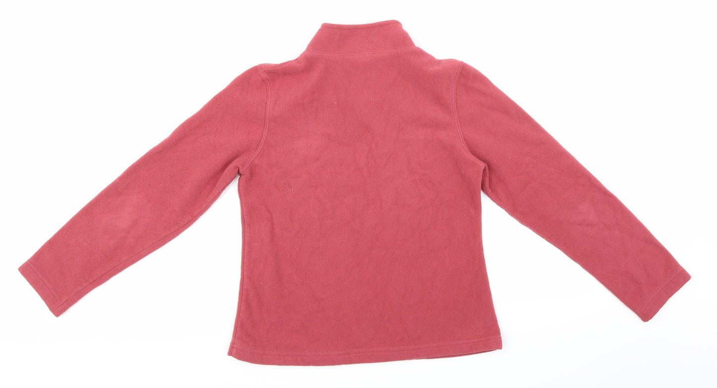 Preworn Womens Pink  Fleece Pullover Sweatshirt Size S