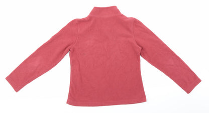 Preworn Womens Pink  Fleece Pullover Sweatshirt Size S
