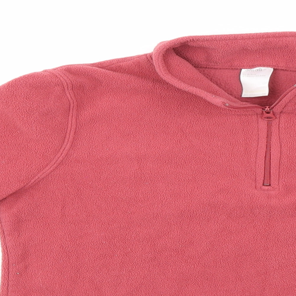 Preworn Womens Pink  Fleece Pullover Sweatshirt Size S