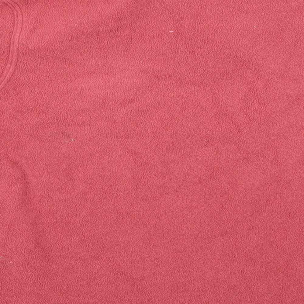 Preworn Womens Pink  Fleece Pullover Sweatshirt Size S