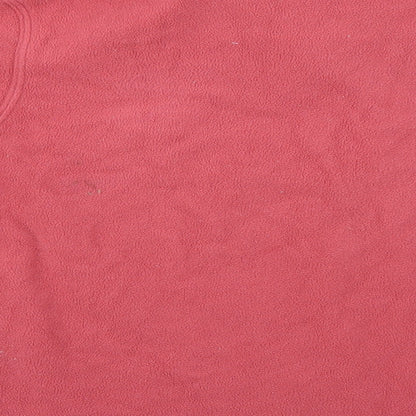 Preworn Womens Pink  Fleece Pullover Sweatshirt Size S