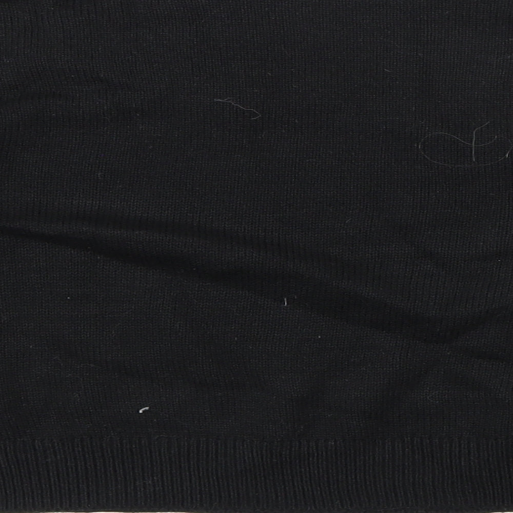 H&M Womens Black  Knit Pullover Jumper Size S
