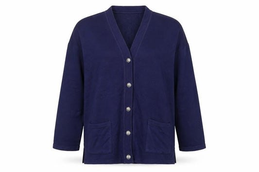 Pure & Natural Womens Blue   Cardigan Jumper Size M