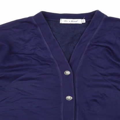 Pure & Natural Womens Blue   Cardigan Jumper Size M