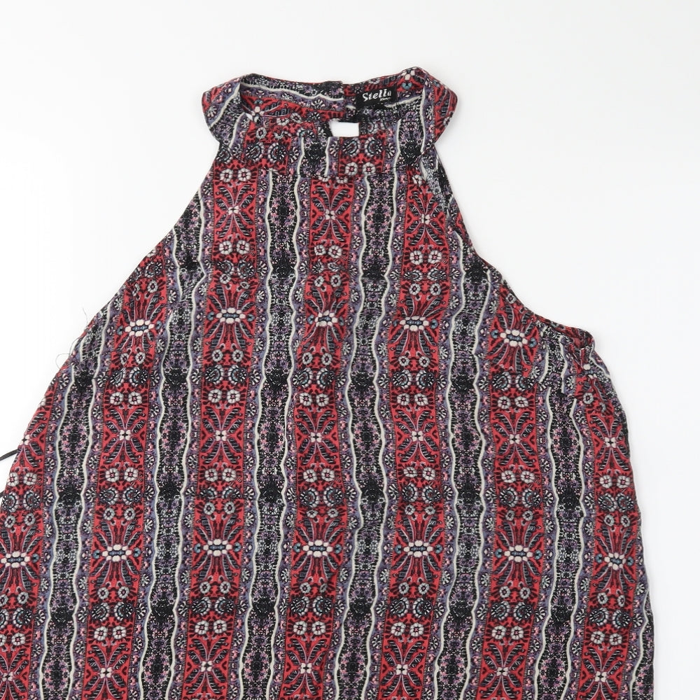 Womens UK Size 12 Stella Red Basic Blouse