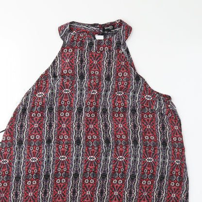 Womens UK Size 12 Stella Red Basic Blouse