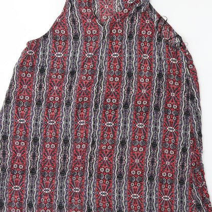 Womens UK Size 12 Stella Red Basic Blouse