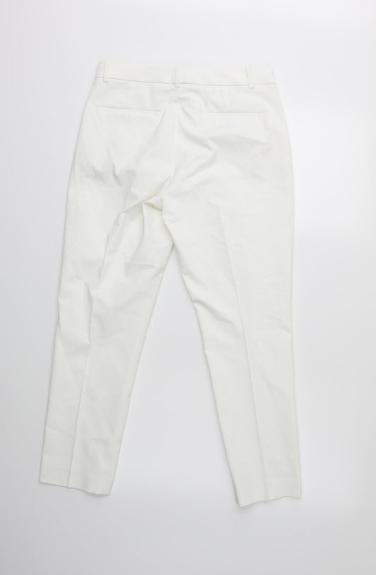 Womens UK Size 25 in Uniqlo Regular Fit  White Trousers
